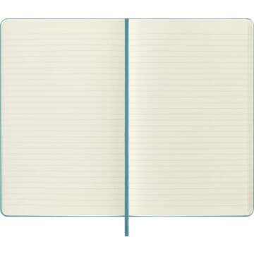 Moleskine Classic Notebook Large Ruled 240 Pages Reef Blue