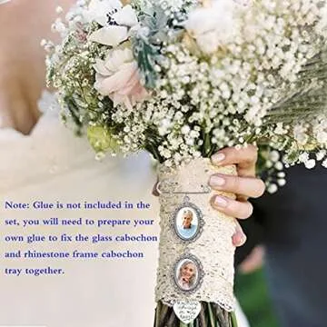 49PCS DIY Wedding Bouquet Photo Charm Set for Memories