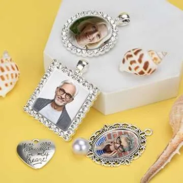 49PCS DIY Wedding Bouquet Photo Charm Set for Memories