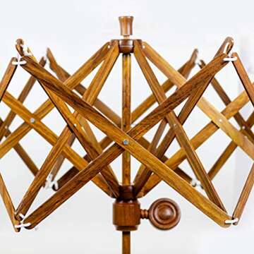 XL Nagina International's Yarn Swift Umbrella Table Top Yarn Winder | Knitting Tool for Swift Windin...