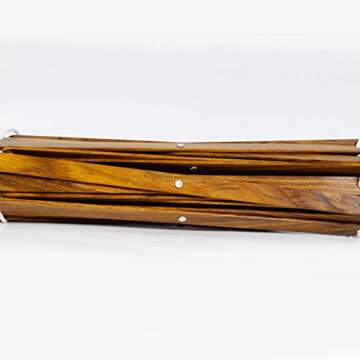 XL Nagina International's Yarn Swift Umbrella Table Top Yarn Winder | Knitting Tool for Swift Winding Lines, Laces Yarns & Fiber (Rosewood, X-Large)