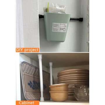 KXLIFE Small Spring Tension Rod for Windows and Closets