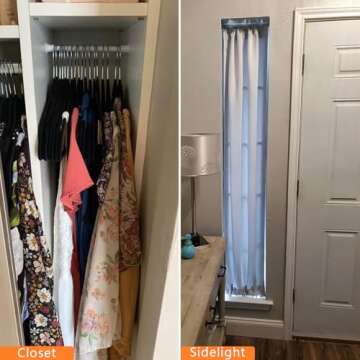 KXLIFE Small Spring Tension Rod for Windows and Closets