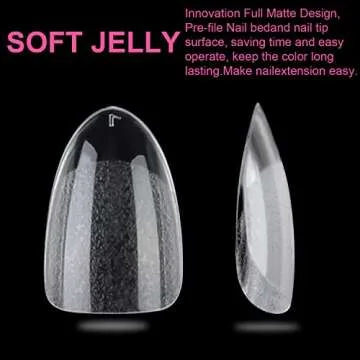UNA GELLA Short Almond Round Fake Nails 216pcs Short Almond Press on Nails Pre-shape Short Almond Oval Gel Nail Tips for Full Cover Acrylic Short Round Nails False Nails For Nail Extension 12 Sizes