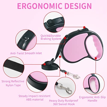 Retractable Dog Leash for Small Dogs - Slognny Style