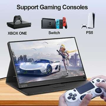 Lasitu 15.6" Portable Full HD Monitor for Gaming & Work