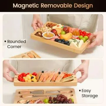 Chezerra Charcuterie Board Large Gift Set 25.2 Inch