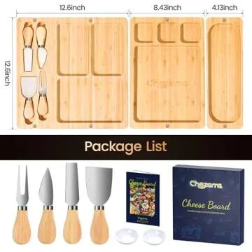 Chezerra Charcuterie Board Large Gift Set 25.2 Inch
