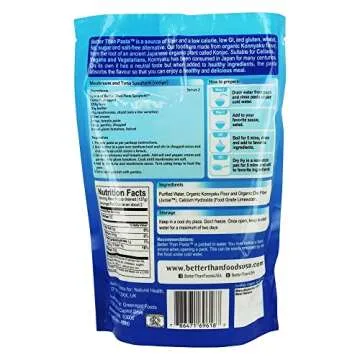 Better Than Pasta Spaghetti - Certified USDA Organic, Vegan, Gluten-Free, Non-GMO, Konjac, ZERO Net Carbs, Paleo, Keto and Diabetic Friendly, Shirataki, Fully Cooked, Low Calorie, 14 Ounces (6 Pack)