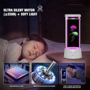 BiKiBao Jellyfish Lamp - Color Changing LED Night Light