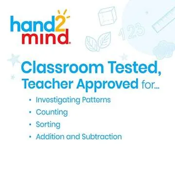 hand2mind Plastic Square Color Tiles, Plastic Bingo Chips, Math Bingo Tokens, Math Manipulatives for Elementary School, Counters for Kids Math, Childrens Counting Manipulatives (Set of 400)