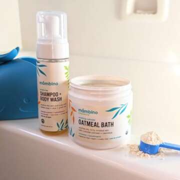 Organic Oatmeal Bath Soak for Dry Skin Relief - 6 Oz