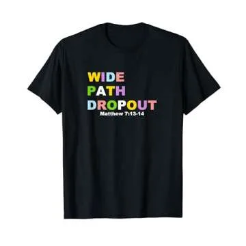 Wide Path Dropout T-Shirt: Faith Meets Style