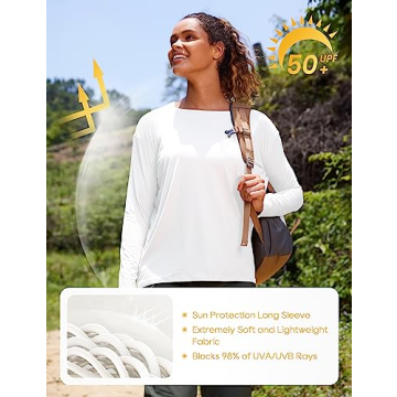 Stylish CRZ YOGA Women’s UPF 50+ Long Sleeve Shirt