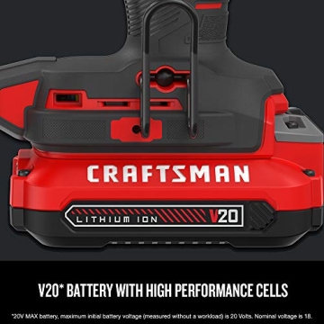 CRAFTSMAN V20 Cordless Finish Nailer Kit for Seamless Projects