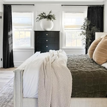 Stylish Faux Linen Curtains with Blackout Lining