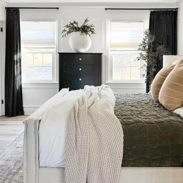 Stylish Faux Linen Curtains with Blackout Lining