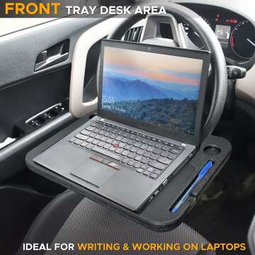 EcoNour Car Steering Wheel Desk - Multi-Functional Tray
