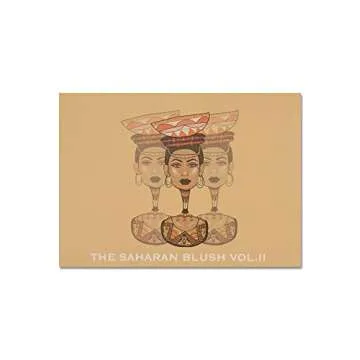 Juvia's Place Blush Palette Saharan Vol.2, 6 Pan, Peach and Soft Pinks Shimmers and Mattes