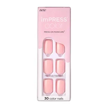 KISS imPRESS Press-On Nails 'Pick Me Pink' - No Glue, Perfect Fit