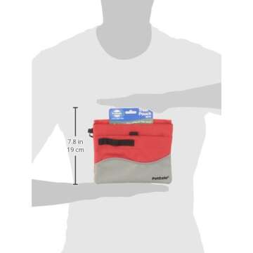 PetSafe Treat Pouch Sport- Durable, Convenient Dog Training Accessory, Standard, Red