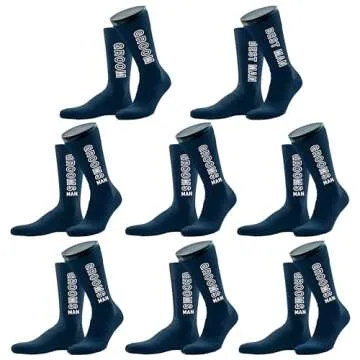 Groomsman Socks Set of 8 for Weddings and Parties