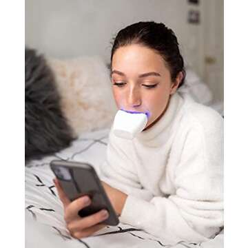 AutoBrush Adults Complete Oral Health System - Whole Mouth Toothbrush, Dental-Grade Teeth Whitening, and Therapeutic Red Gum Light All-in-one Tool (Black)