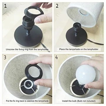 Lifholder Table Lamp for Bedroom Living Room and Office