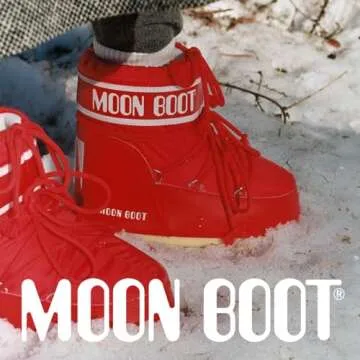 Moon Boot Icon Low Insulated Slip On Unisex Snow Boots, M4.5-6, W5.5-7, White