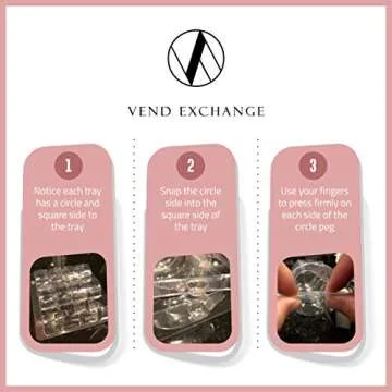 Vend Exchange Clear Plastic Macaron Containers - Fits 12 Macarons (Pack of 14)