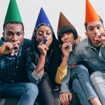 Colorful Gnome Hats for Halloween and Costume Parties