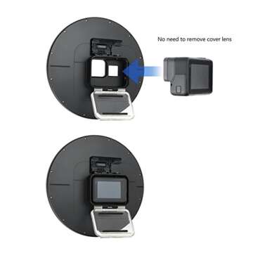 Six (6) inch Waterproof Dome Port for GoPro Hero 5 6 7 Black with Waterproof Housing, Trigger and Floaty Hand Grip for Underwater Photography - Waterproof up to 45 Meters