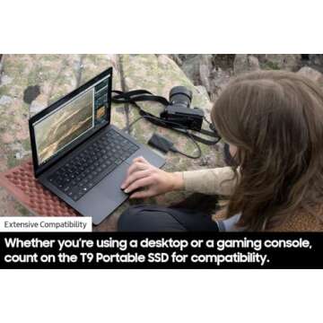 SAMSUNG T9 Portable SSD 1TB - Fast & Reliable Storage