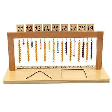 Montessori Color Bead Hanger Toy for Kids Learning