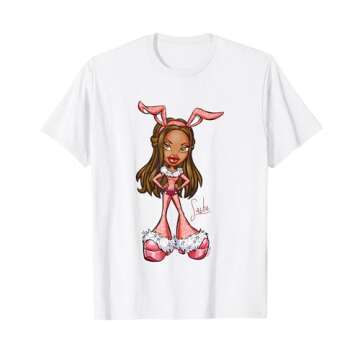 Bratz Sasha Bunny Suit Retro Portrait T-Shirt