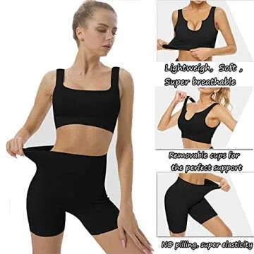 Stylish Seamless Workout Set for Women - Comfort & Support