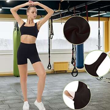 niyokki Workout Sets for Women, Seamless Crop Tops Leggings Matching 2 Pieces Outfits, Two Piece Yoga Workout Outfits (S, Black)