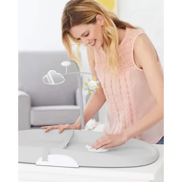 Skip Hop Changing Pad Wipe-Clean Grey Contoured Foam