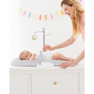 Skip Hop Changing Pad Wipe-Clean Grey Contoured Foam