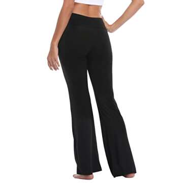 HDE Womens Cotton Pajama Pants Wide Leg Sleepwear Casual Loose Lounge PJ Bottoms,Black,3X Plus