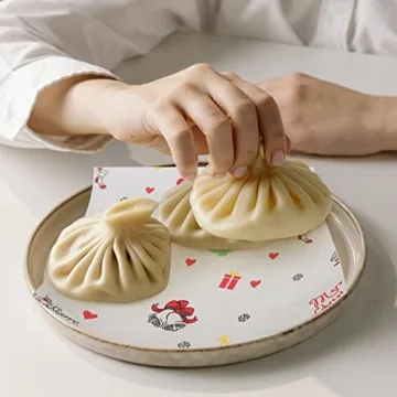 SEWACC 2 Rolls Kitchen Paper Towels Christmas Themed Grease Proof Food Paper Fried Food Wrapping Paper Snacks Paper 9 x 9 inches