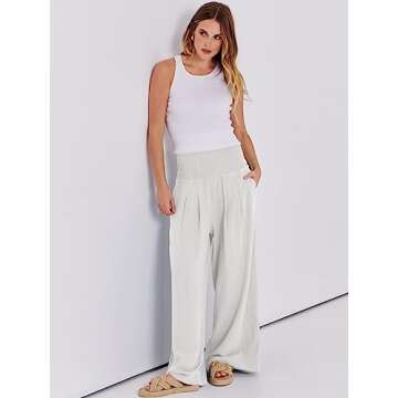 Stylish ANRABESS Palazzo Pants for Summer Comfort