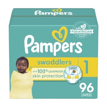 Pampers Swaddlers Size 1 Diapers - 96 Count