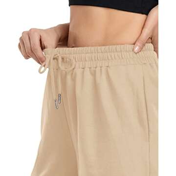 MIRITY Athletic Workout Sweat Shorts for Women - Gym Running SweatShorts for Casual Summer with Pockets