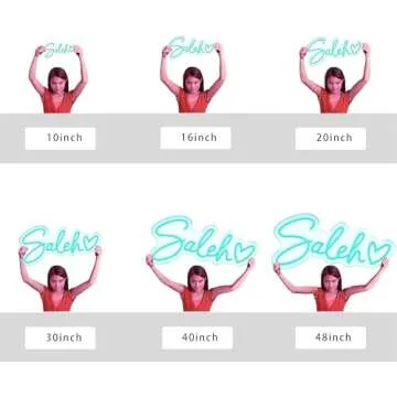 Custom Neon Sign for Wall Decor,Led Neon Sign Customizable,Kids Name Sign and Birthday Gift,Wedding Party Room Decorations,Battery Powered Led Lights Sign Personalized Neon Sign Home Shop Light