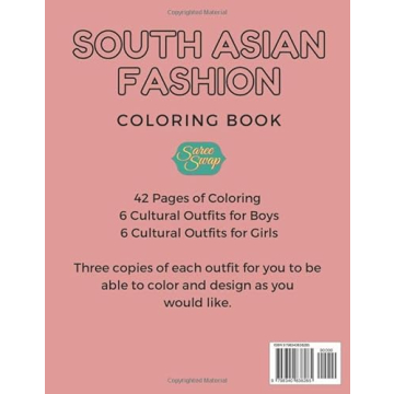 South Asian Fashion Coloring Book for Creative Souls