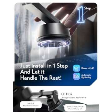 LISEN Car Phone Holder Mount: Ultimate Electric Suction Technology for All Smartphones