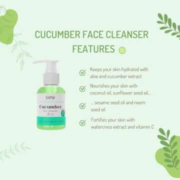Sapo Cucumber Face Cleanser - Vegan & Hydrating Formula