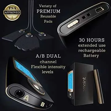 Xpoint Luxury TENS EMS Pain Relief Unit with 16 Modes