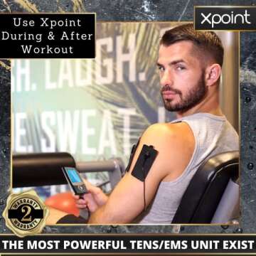 Xpoint Luxury TENS EMS Pain Relief Unit with 16 Modes